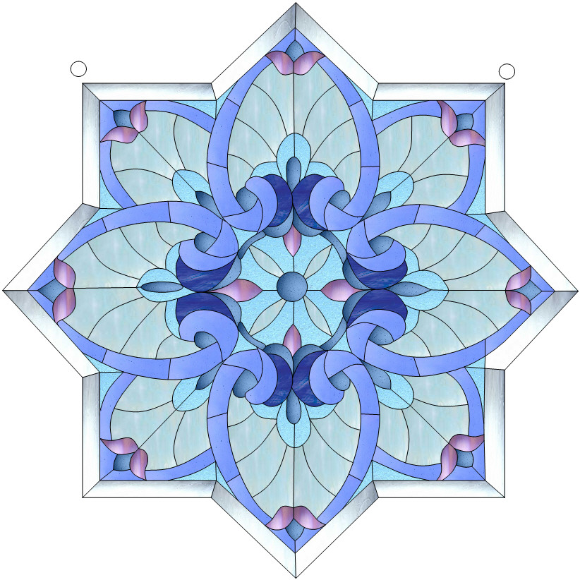 Free stained glass patterns, craft patterns, full-size designs