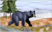 Stained Glass Pattern-Black Bear