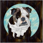 Stained Glass Pattern-Bull Terrier