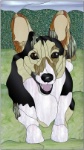 Stained Glass Pattern-Welsh Corgi