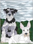 Stained Glass Pattern-Schnauzers
