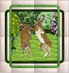 Stained Glass Pattern-Hares