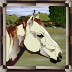 Stained Glass Pattern-Horse