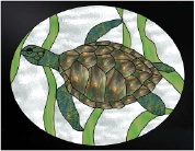 Stained Glass Pattern-Sea Tortoise