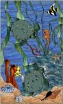 Stained Glass Pattern-Turtle Swim
