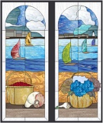 Stained Glass Cabinet Door Pattern Nantucket