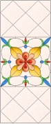Stained Glass Cabinet Door Pattern Dutch Floral