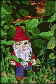Stained Glass Pattern Gnome's Eye View