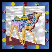 Stained Glass Pattern Carousel Camel - Sopwith