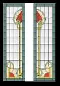 Stained Glass Pattern Edwardian Panels