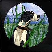 Stained Glass Pattern English Pointer