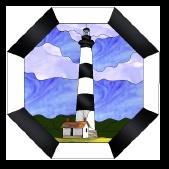 Stained Glass Pattern Bodie Lighthouse