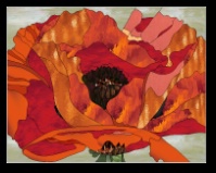 Stained Glass Pattern O'Keeffe Poppy