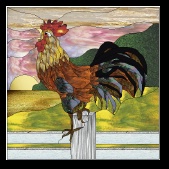 Stained Glass Pattern Rooster