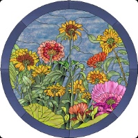 Stained Glass Pattern In my Flower Garden
