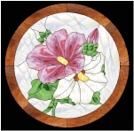 stained glass hibiscus