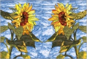 stained glass pattern Sunflower Introductions