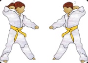 Stained Glass Pattern Karate Kids