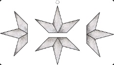 Stained Glass Pattern 3D Star