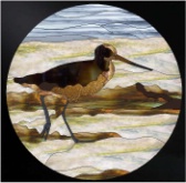 Stained Glass Pattern SandPiper