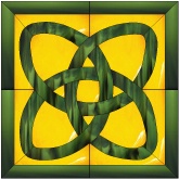 Stained Glass Pattern Celtic Squared