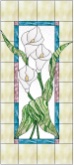 Stained Glass Pattern Calla Cabinet