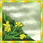 Stained Glass Pattern Spring Daffodils