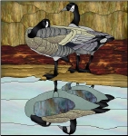 Stained Glass Pattern Canada Geese