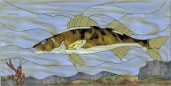 Stained Glass Pattern Walleye