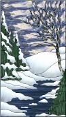 Stained Glass Pattern Winter