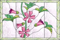 Stained Glass Pattern Wildflower-Mallow