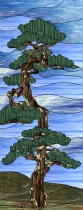 Stained Glass Pattern Mountain Pine