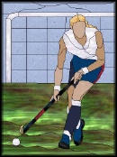 Stained Glass Pattern Field Hockey Champ