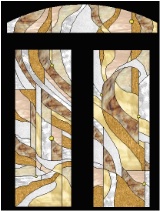Stained Glass Pattern Ebb and Flow