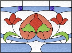 Stained Glass Pattern Victorian