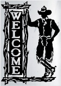 Stained Glass Pattern Etch-Welcome Pardner