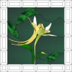 Stained Glass Pattern Columbine