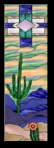 Stained Glass Pattern Arizona Desert
