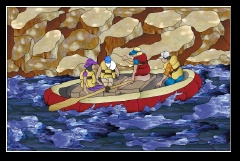 Stained Glass Pattern Rafting The Animas