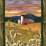 Stained Glass Pattern - Countryside