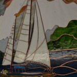 Johns Hopkins Hospital - Hackerman-Patz -Stained Glass Window - Sailboat Foiled