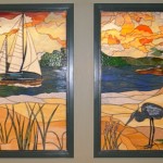 Johns Hopkins Hospital - Hackerman Patz Bldg - Chesapeake Bay Stained Glass Windows c Paned Expressions Studios