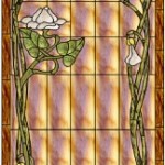 Jan 2014 Free Stained Glass Pattern "nouveau-moonflower" Paned Expressions Studios
