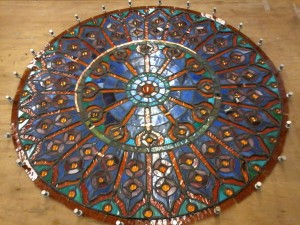 Stained Glass Mandala Repair - In Progress