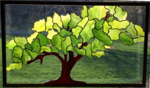 "Tree of Life" Stained Glass Panel Design © 2015 Paned Expressions Studios - Fabricated by Jack Driscoll